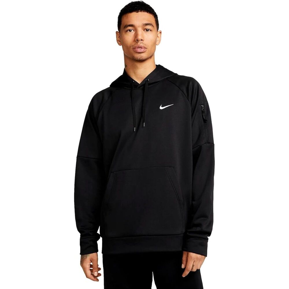 Nike Men's Therma Hooded Fitness Pullover, Black. SIZE M DQ4834-010